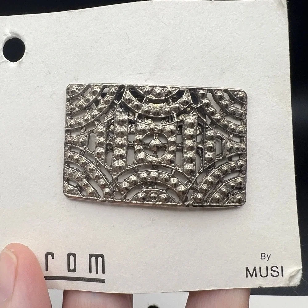 VTG MUSI Shoe Clips -  2 Sets -  Nautical & Silver Elegant Germany Nordstrom